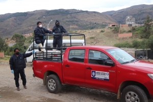 ALCALD&Iacute;A DE SACABA COADYUVA AL SENASAG EN TAREAS LOG&Iacute;STICAS PARA LA CONTENCI&Oacute;N DE LA GRIPE AVIAR