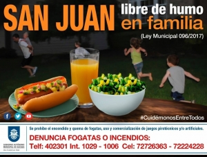 SACABA HABILITA L&Iacute;NEAS PARA DENUNCIAR FOGATAS E INCENDIOS EN SAN JUAN