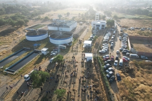 CRUZADA ECOL&Oacute;GICA: SERVIDORES P&Uacute;BLICOS DE SACABA REFORESTARON LA PTAR PUCARA CON M&Aacute;S DE 5.100 PLANTINES