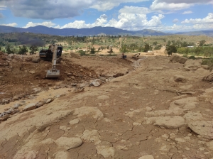 SACABA: AVANZAN TRABAJOS DE ENCAUZAMIENTO HIDR&Aacute;ULICO EN LA ZONA AFECTADA POR LA MAZAMORRA