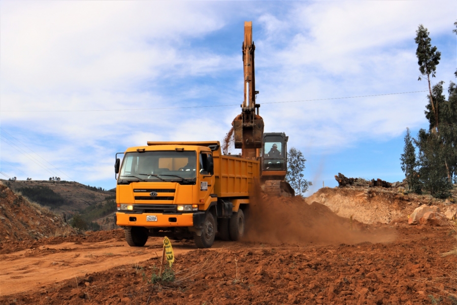 ALCALDE PEDRO GUTI&Eacute;RREZ VIDAURRE REALIZ&Oacute; UNA INSPECCI&Oacute;N A LA RAMPA DE FRENADO DE EMERGENCIA QUE SE CONSTRUYE CON LA ABC EN MELGA PARA EVITAR ACCIDENTES
