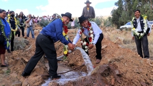 M&Aacute;S DE 120 FAMILIAS DE LA COMUNIDAD MAYU MOLINO EN EL DISTRITO RURAL CHI&Ntilde;ATA SE BENEFICIAN CON LA ENTREGA DE UN TANQUE DE AGUA PARA RIEGO Y CONSUMO