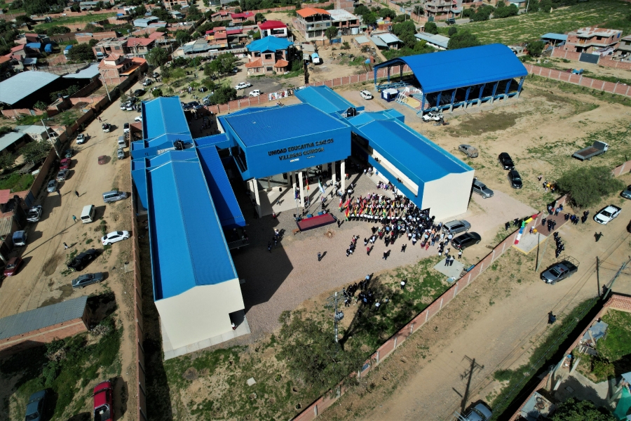 SACABA INAUGURA LA GESTI&Oacute;N ESCOLAR 2025 CON LA ENTREGA DE DOS UNIDADES EDUCATIVAS, EQUIPAMIENTO Y ALIMENTO COMPLEMENTARIO ESCOLAR DESDE EL PRIMER D&Iacute;A DE CLASES