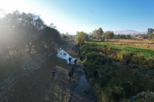 TRABAJO COMUNITARIO: SERVIDORES P&Uacute;BLICOS DEL GAMS LIMPIARON DIFERENTES TRAMOS DEL R&Iacute;O MAYLANCO, CABECERA DEL R&Iacute;O ROCHA
