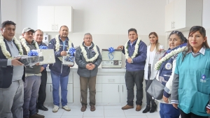 ALCALDE PEDRO GUTI&Eacute;RREZ INAUGUR&Oacute; EL SERVICIO DE LABORATORIO EN EL CENTRO DE SALUD PALCA