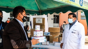 ENTREGAN MEDICAMENTOS E IMPLEMENTOS M&Eacute;DICOS CONTRA EL COVID 19 EN SACABA