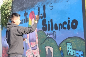 J&Oacute;VENES DE SACABA BUSCAN COMBATIR LA VIOLENCIA CON MURALES DE ARTE