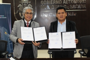 ALCALD&Iacute;A DE SACABA Y LA PROCURADUR&Iacute;A GENERAL DEL ESTADO FIRMAN UN CONVENIO DE COOPERACI&Oacute;N INTERINSTITUCIONAL PARA CAPACITAR A SERVIDORES MUNICIPALES EN DERECHO P&Uacute;BLICO