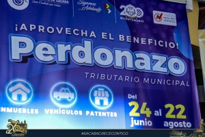 SACABA LANZA EL &ldquo;PERDONAZO&rdquo; DEL 100% DE MULTAS E INTERESES EN EL PAGO DE IMPUESTOS HASTA EL 22 DE AGOSTO