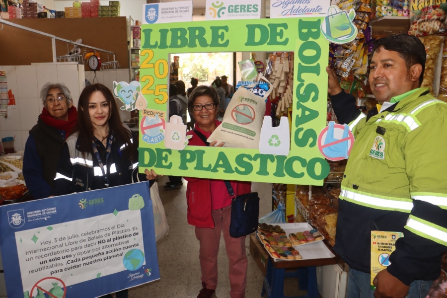 SACABA IMPULSA CAMPA&Ntilde;A DE CONCIENTIZACI&Oacute;N PARA LA REDUCCI&Oacute;N DEL USO DE BOLSAS PL&Aacute;STICAS EN MERCADOS MUNICIPALES