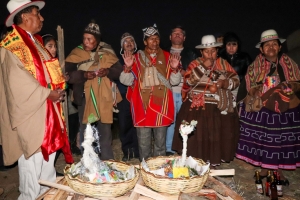 SACABA RECIBI&Oacute; EL A&Ntilde;O NUEVO ANDINO AMAZ&Oacute;NICO CON OFRENDAS Y RITUALES