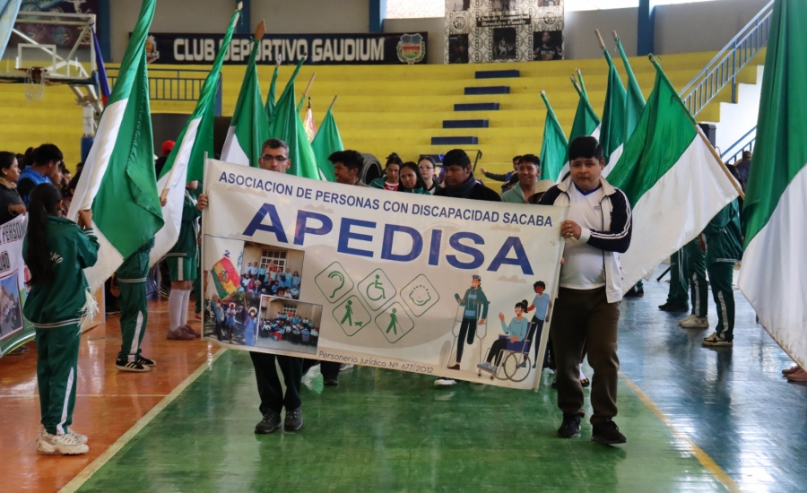 INAUGURAN LOS JUEGOS DEPORTIVOS ESPECIALES PARA PERSONAS CON DISCAPACIDAD EN SACABA