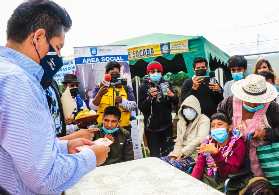 INICIAN EL PAGO DE BONO MENSUAL DE DISCAPACIDAD