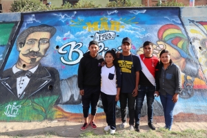 J&Oacute;VENES DE SACABA REALIZAN GRAFITIS Y MURALES SOBRE EL MAR CAUTIVO