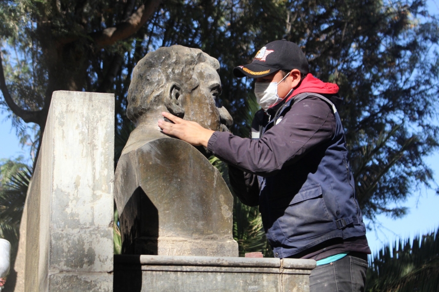 EMBELLECEN SITIOS IC&Oacute;NICOS DE SACABA TRAS UNA JORNADA DE LIMPIEZA Y PINTADO